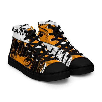 Men's High Top Canvas Shoes - Anime - Lunar Leaf