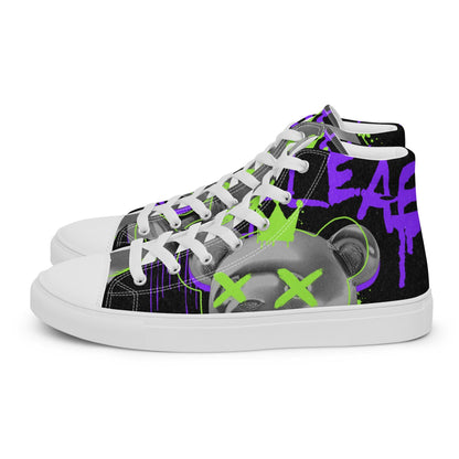 Men’s High Top Canvas Shoes - Lunar Bear - Lunar Leaf