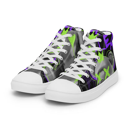 Men’s High Top Canvas Shoes - Lunar Bear - Lunar Leaf