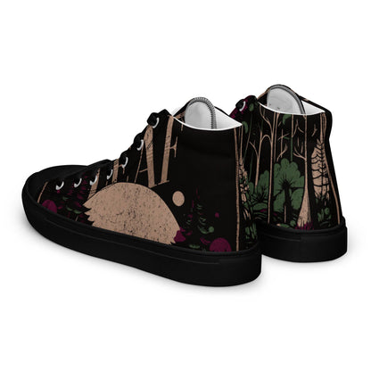 Men’s High Top Canvas Shoes - Lunar Forest - Lunar Leaf