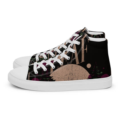 Men’s High Top Canvas Shoes - Lunar Forest - Lunar Leaf