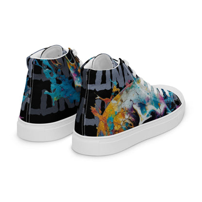 Men’s High Top Canvas Shoes - Lunar Skull - Lunar Leaf