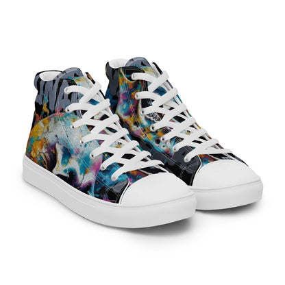 Men’s High Top Canvas Shoes - Lunar Skull - Lunar Leaf