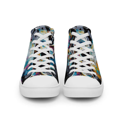 Men’s High Top Canvas Shoes - Lunar Skull - Lunar Leaf