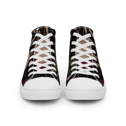 Women’s High Top Canvas Shoes - Lunar Forest - Lunar Leaf