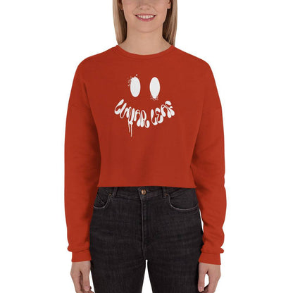 Lunar Leaf - Smile Cropped Sweatshirt - Lunar Leaf