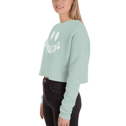 Lunar Leaf - Smile Cropped Sweatshirt - Lunar Leaf