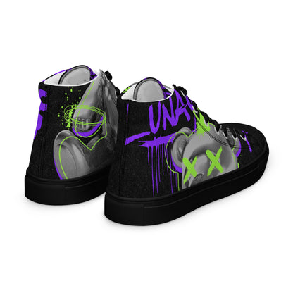 Men’s High Top Canvas Shoes - Lunar Bear - Lunar Leaf