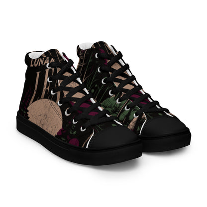 Women’s High Top Canvas Shoes - Lunar Forest - Lunar Leaf